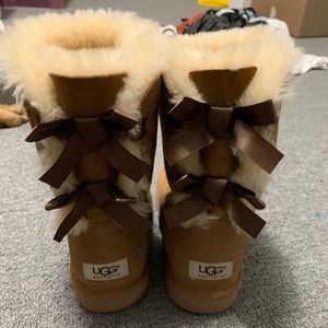 Bailey Suede Bow UGGs